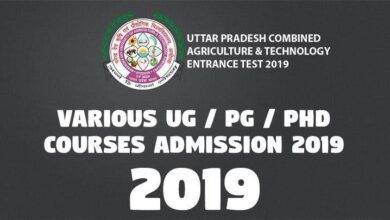 Various UG PG PHd Courses Admission 2019 -