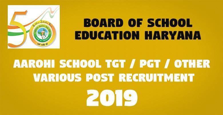 Aarohi School TGT PGT Other Various Post Recruitment -