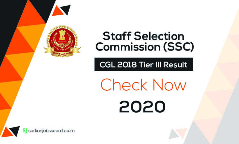 CGL 2018 Tier III Result -