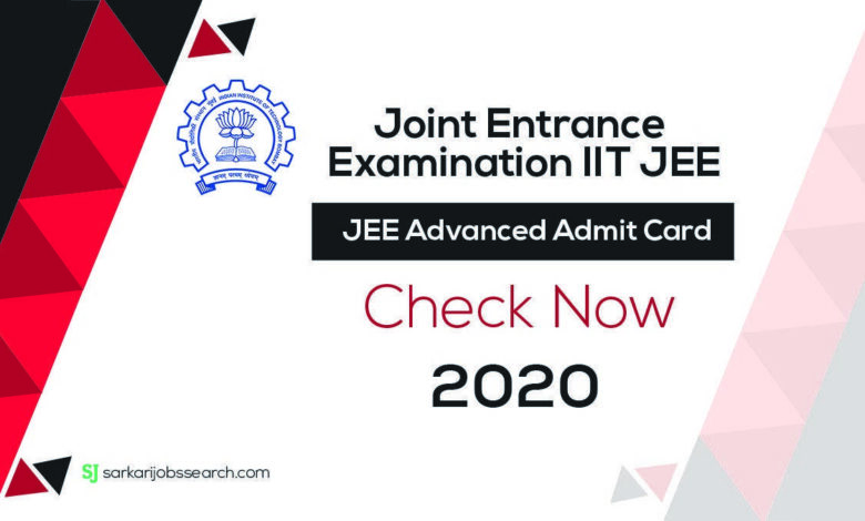 JEE Advanced Admit Card -