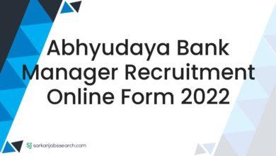 Abhyudaya Bank Manager Recruitment Online Form 2022