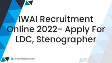 IWAI Recruitment Online 2022- Apply For LDC, Stenographer