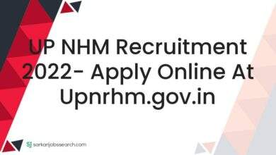 UP NHM Recruitment 2022- Apply Online At upnrhm.gov.in