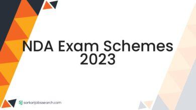NDA Exam Schemes 2023