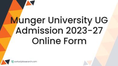 Munger University UG Admission 2023-27 Online Form