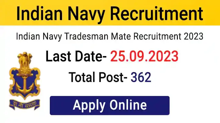 indian navy tradesman mate recruitment 2023 online form 64ef461d1099f -