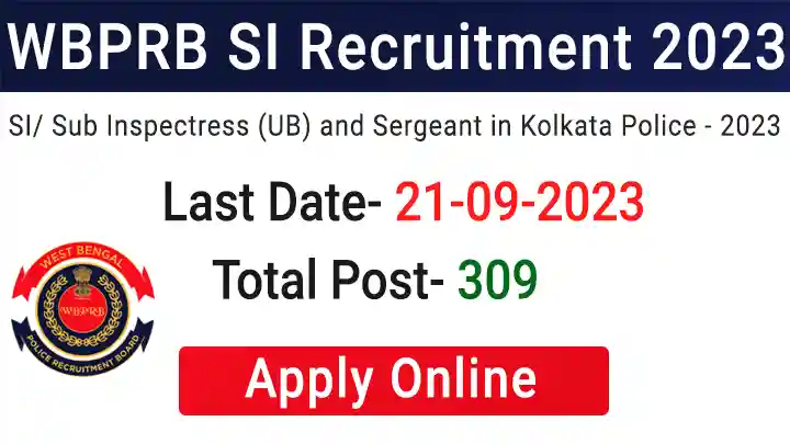 wbprb si recruitment 2023 apply online wbpolice gov in 64ee2cd8a53f3 -