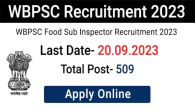 wbpsc food si recruitment 2023 apply online notification 64eafd45b725f -