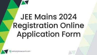 JEE Mains 2024 Registration Online Application Form