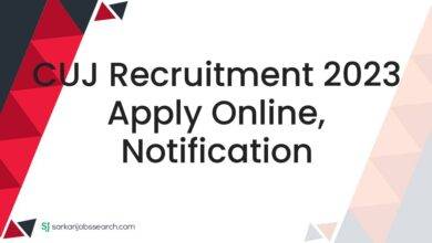 CUJ Recruitment 2023 Apply Online, Notification