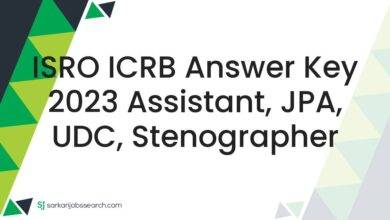 ISRO ICRB Answer Key 2023 Assistant, JPA, UDC, Stenographer