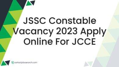 JSSC Constable Vacancy 2023 Apply Online For JCCE