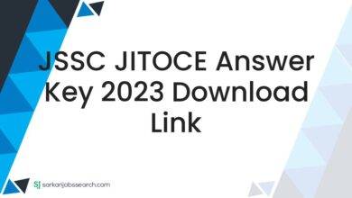 JSSC JITOCE Answer Key 2023 Download Link