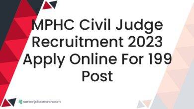 MPHC Civil Judge Recruitment 2023 Apply Online For 199 Post