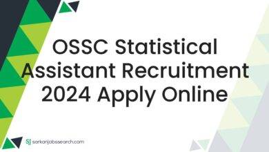 OSSC Statistical Assistant Recruitment 2024 Apply Online