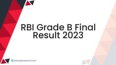 RBI Grade B Final Result 2023