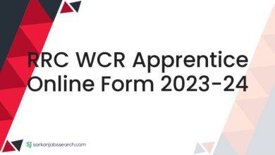 RRC WCR Apprentice Online Form 2023-24