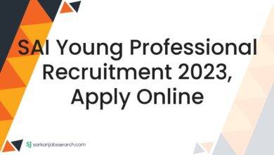 SAI Young Professional Recruitment 2023, Apply Online