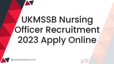 UKMSSB Nursing Officer Recruitment 2023 Apply Online