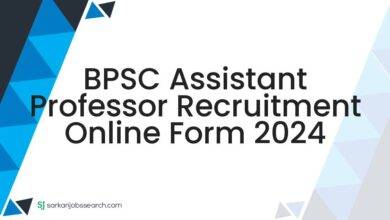 BPSC Assistant Professor Recruitment Online Form 2024
