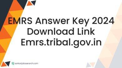 EMRS Answer Key 2024 Download Link emrs.tribal.gov.in