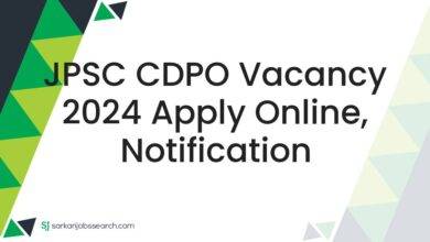 JPSC CDPO Vacancy 2024 Apply Online, Notification