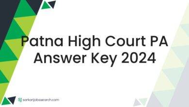 Patna High Court PA Answer Key 2024
