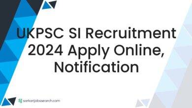 UKPSC SI Recruitment 2024 Apply Online, Notification