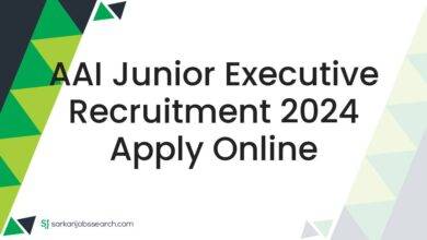AAI Junior Executive Recruitment 2024 Apply Online