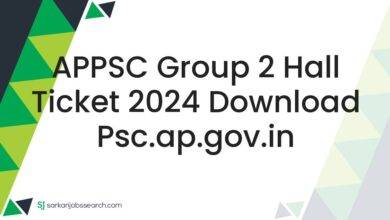 APPSC Group 2 Hall Ticket 2024 Download psc.ap.gov.in
