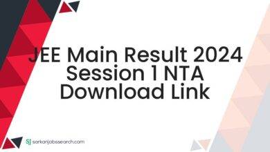 JEE Main Result 2024 Session 1 NTA Download Link