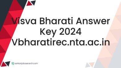 Visva Bharati Answer Key 2024 vbharatirec.nta.ac.in
