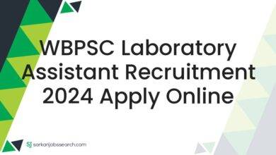 WBPSC Laboratory Assistant Recruitment 2024 Apply Online