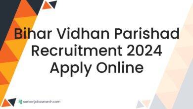 Bihar Vidhan Parishad Recruitment 2024 Apply Online