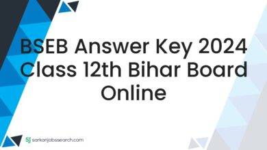 BSEB Answer Key 2024 Class 12th Bihar Board Online