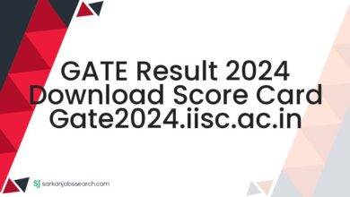 GATE Result 2024 Download Score Card gate2024.iisc.ac.in