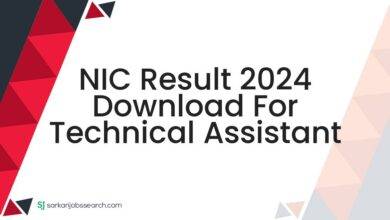 NIC Result 2024 Download For Technical Assistant