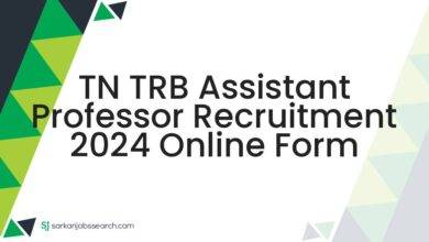 TN TRB Assistant Professor Recruitment 2024 Online Form
