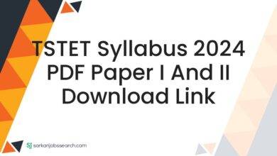TSTET Syllabus 2024 PDF Paper I and II Download Link