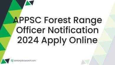 APPSC Forest Range Officer Notification 2024 Apply Online