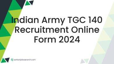 Indian Army TGC 140 Recruitment Online Form 2024