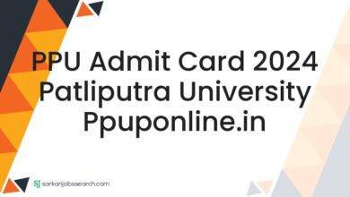 PPU Admit Card 2024 Patliputra University ppuponline.in