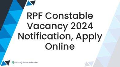 RPF Constable Vacancy 2024 Notification, Apply Online