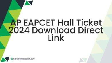 AP EAPCET Hall Ticket 2024 Download Direct Link
