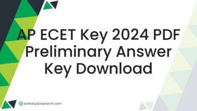 AP ECET Key 2024 PDF Preliminary Answer Key Download