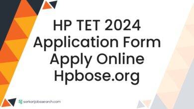 HP TET 2024 Application Form Apply Online hpbose.org
