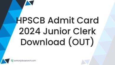 HPSCB Admit Card 2024 Junior Clerk Download (OUT)