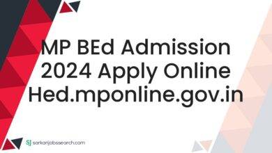 MP BEd Admission 2024 Apply Online hed.mponline.gov.in