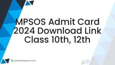 MPSOS Admit Card 2024 Download Link Class 10th, 12th