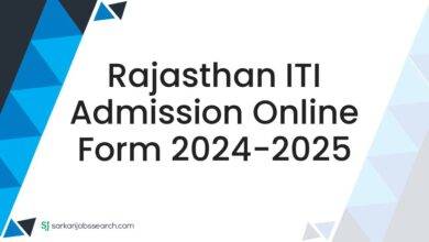 Rajasthan ITI Admission Online Form 2024-2025